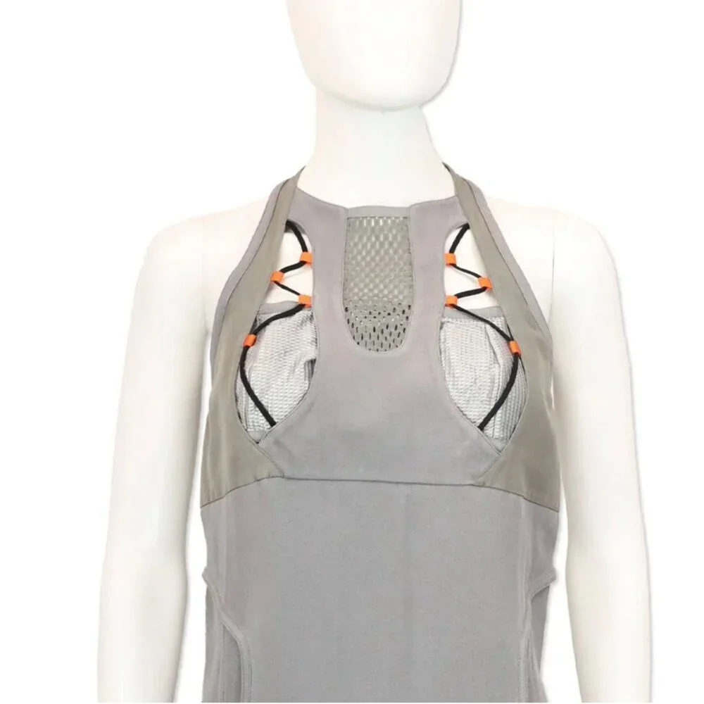 Gucci Vintage Runway S/S 2010 Sci-Fi Halter Mini Dress S IT 40 Grey MSRP $2150 - Picture 3 of 12